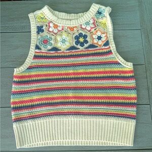 american eagle sweater/crochet top